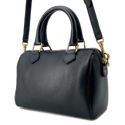 Celine Handbag Triomphe Small Boston Cuir 113773DU3.38NO 2way Black