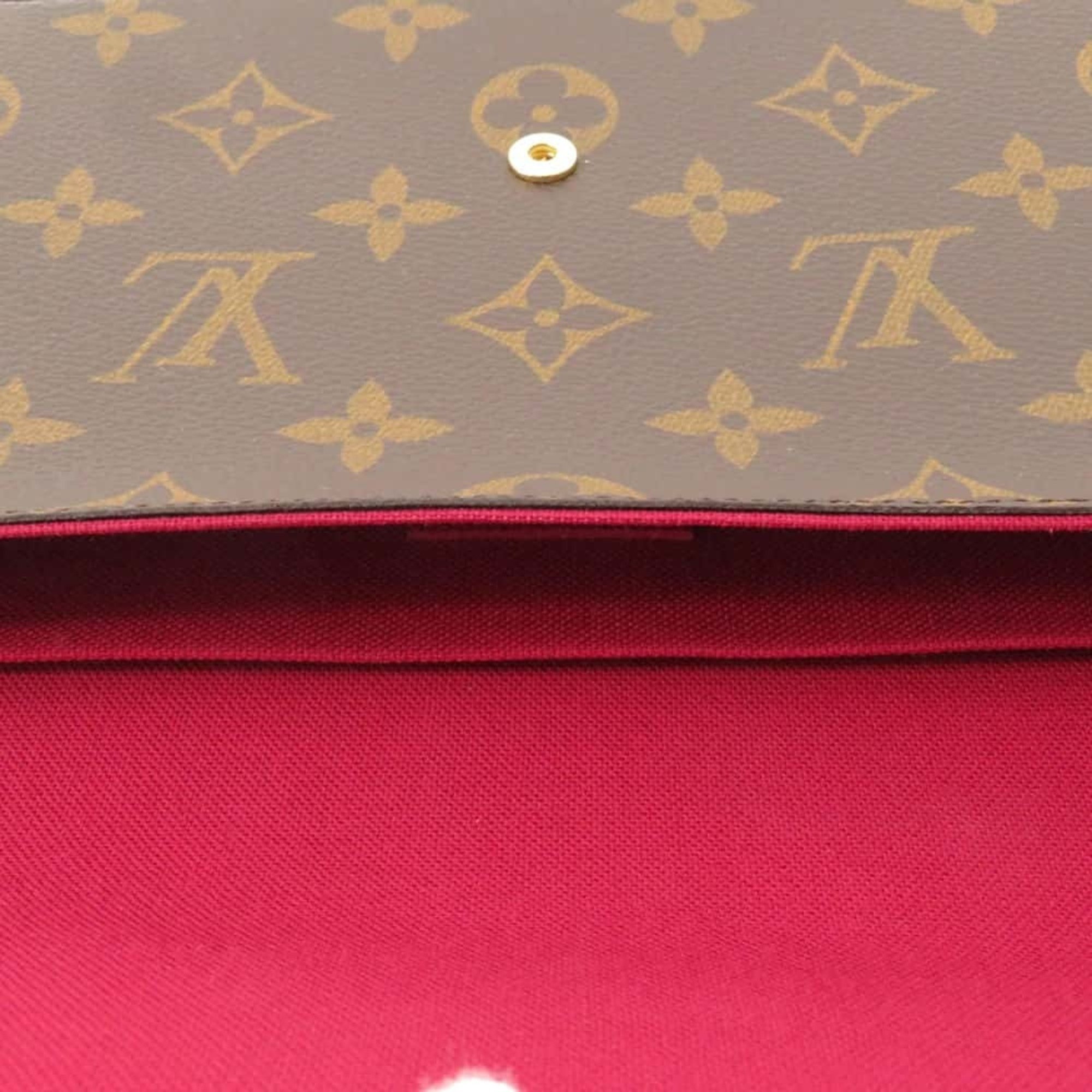 Louis Vuitton Chain Wallet Monogram Pochette Felicie M61276 Bag Clutch Shoulder Felice