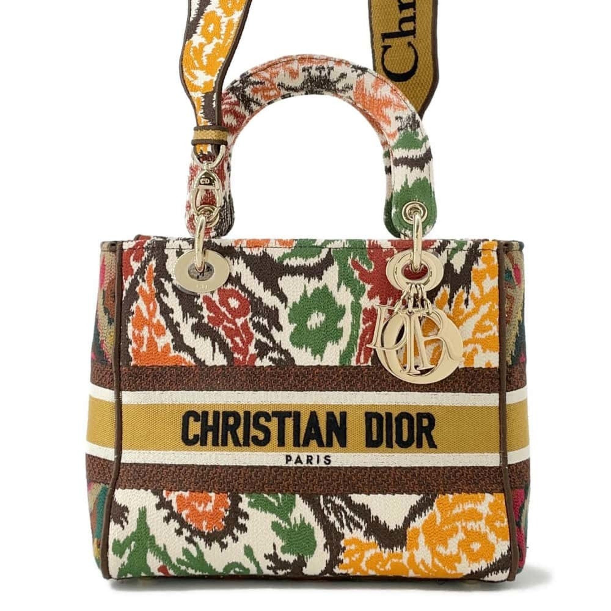 Christian Dior Dior handbag LADY D-LITE paisley pattern medium Christian 2way shoulder bag Lady D-Lite