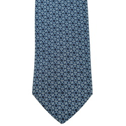 HERMES Hermes tie, blue, 100% silk