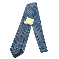 HERMES Hermes tie, blue, 100% silk