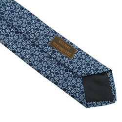 HERMES Hermes tie, blue, 100% silk