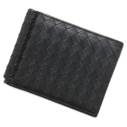 Bottega Veneta Bi-fold Wallet Intrecciato Money Clip Leather 123180 BOTTEGA VENETA Men's Black