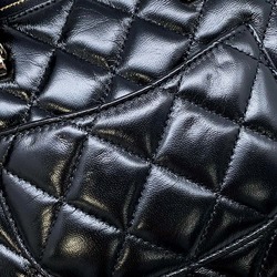 Chanel handbag Coco Mark Matelasse small shiny lambskin AS5130 2way shoulder black