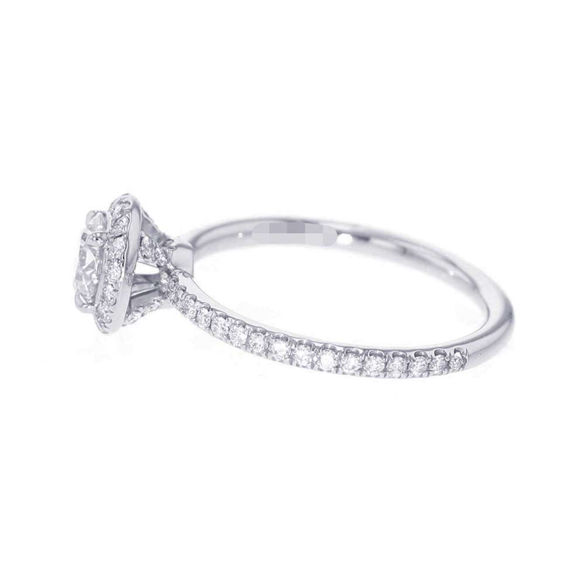 Harry Winston Ring Round Cut Micro Pavé Diamond 0.54ct Pt950 Size approx. GIA RGDPRD005MICPT