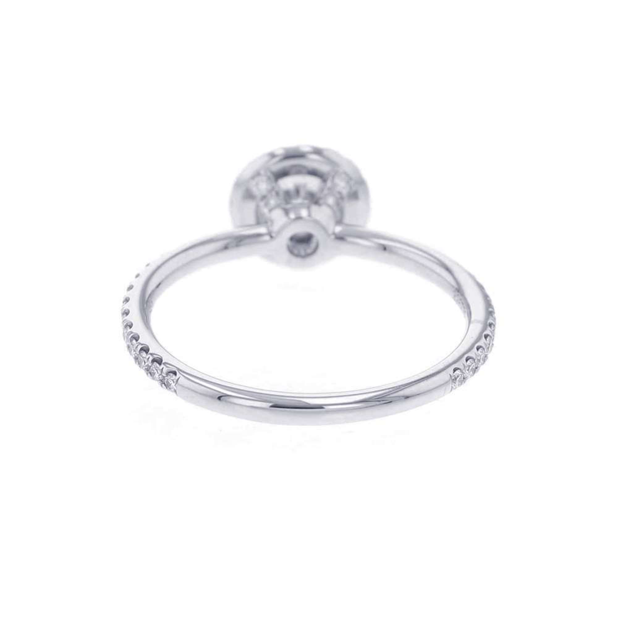 Harry Winston Ring Round Cut Micro Pavé Diamond 0.54ct Pt950 Size approx. GIA RGDPRD005MICPT