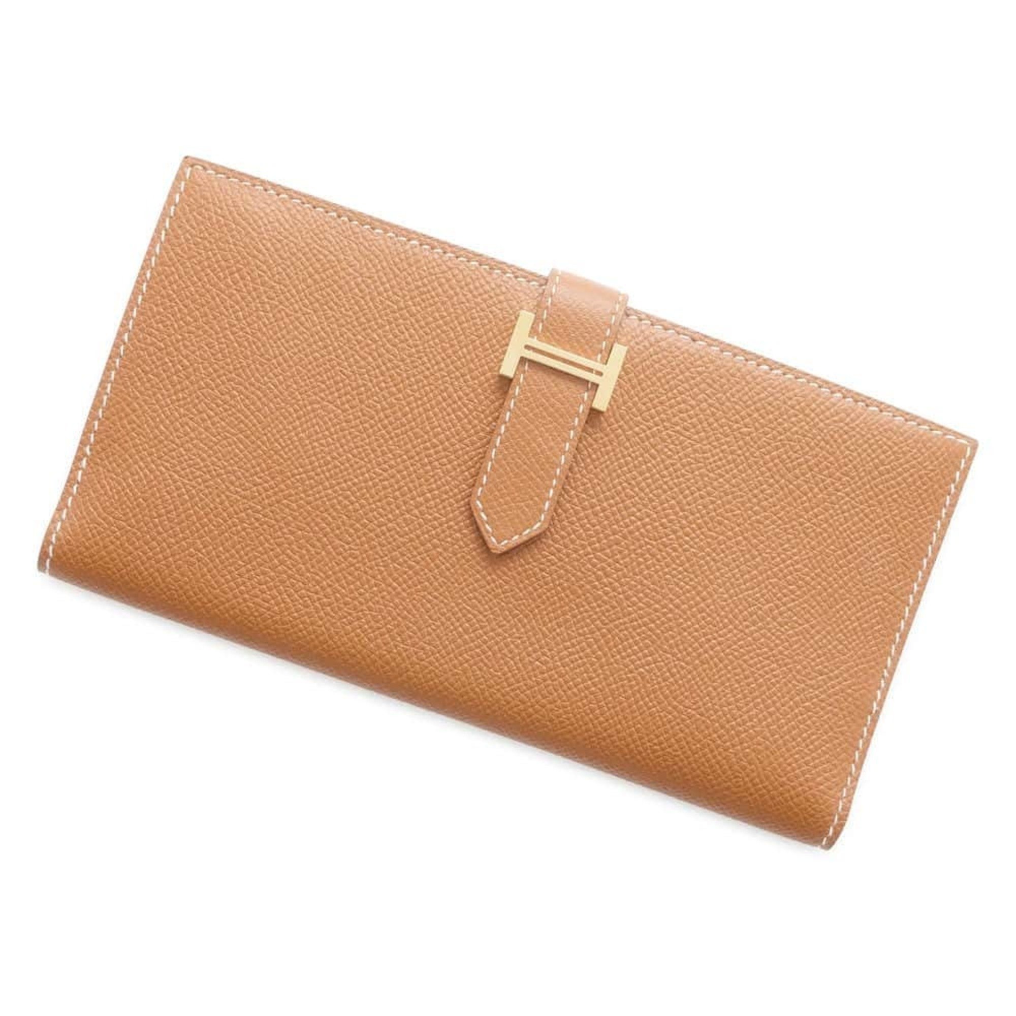 Hermes Long Wallet Bearn Classic Gold Epson A Stamp HERMES