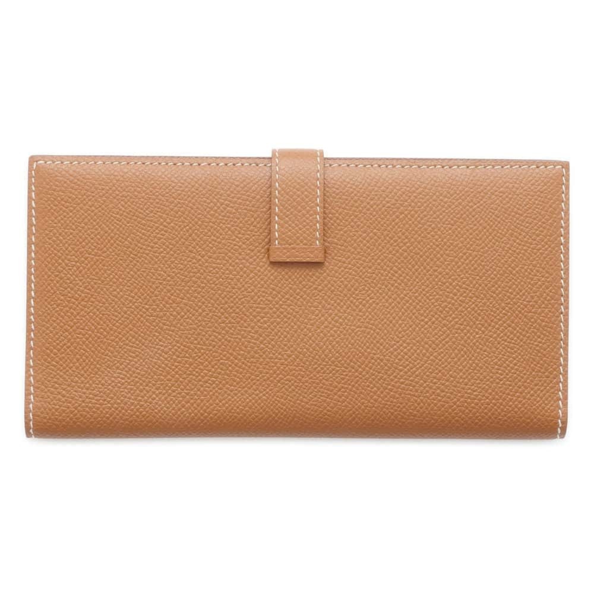 Hermes Long Wallet Bearn Classic Gold Epson A Stamp HERMES