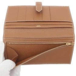 Hermes Long Wallet Bearn Classic Gold Epson A Stamp HERMES