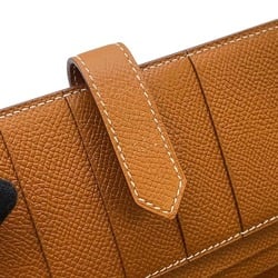 Hermes Long Wallet Bearn Classic Gold Epson A Stamp HERMES