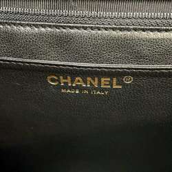 CHANEL Handbag Matelasse Coco Mark Caviar Skin A12397 Black