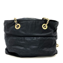 PRADA Prada Triangle Plate Chain Bag Shoulder Nylon Women's Navy