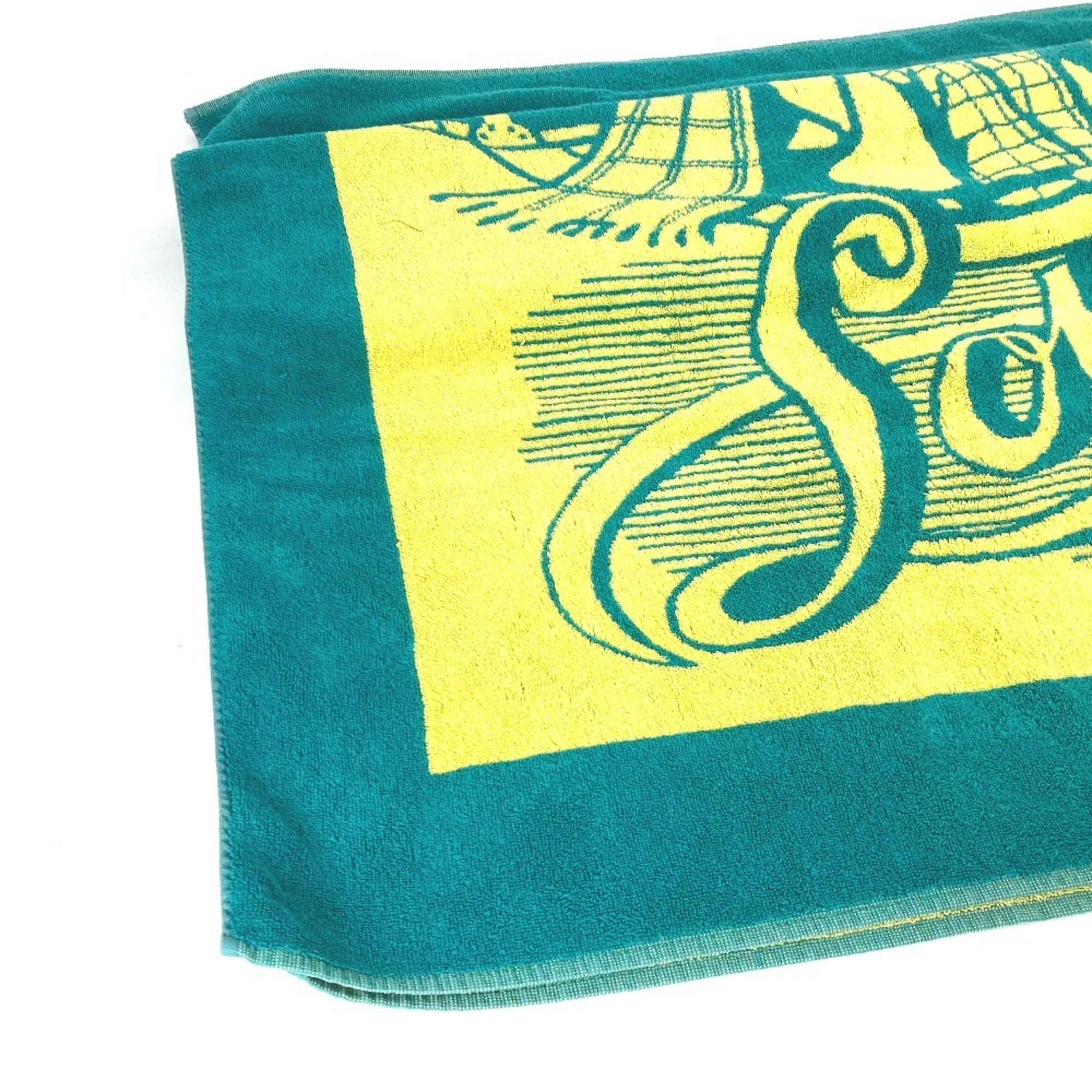 LOUIS VUITTON Louis Vuitton Bath Towel, Knee Blanket, Beach Cotton, Women's, Green