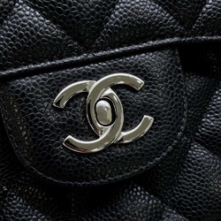 Chanel Chain Shoulder Bag Matelasse 30 Caviar Skin Coco Mark A58600 CHANEL Black