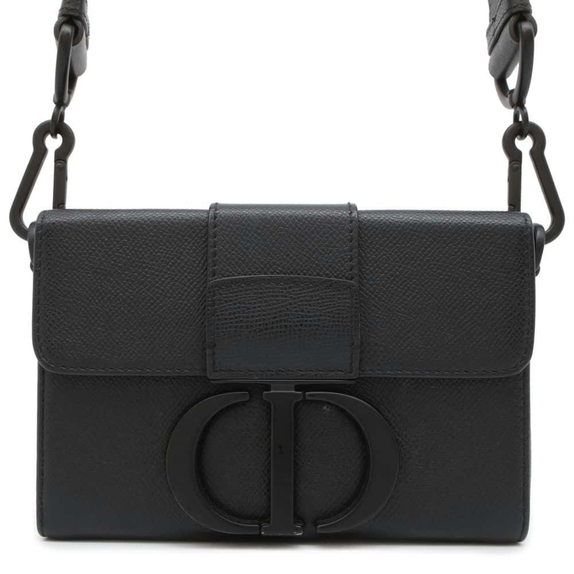 Christian Dior Shoulder Bag Montaigne 30 Leather M9204SBAV_M989 Black