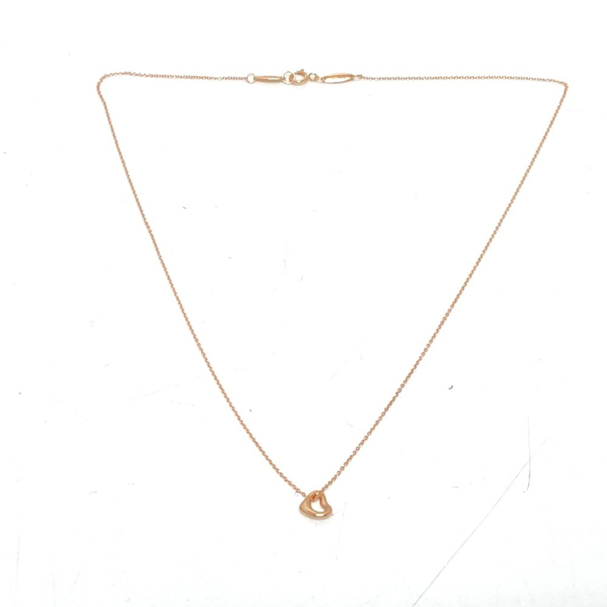 TIFFANY&Co. Tiffany Elsa Peretti Heart Pendant Necklace Accessory K18PG Women's Gold Similar