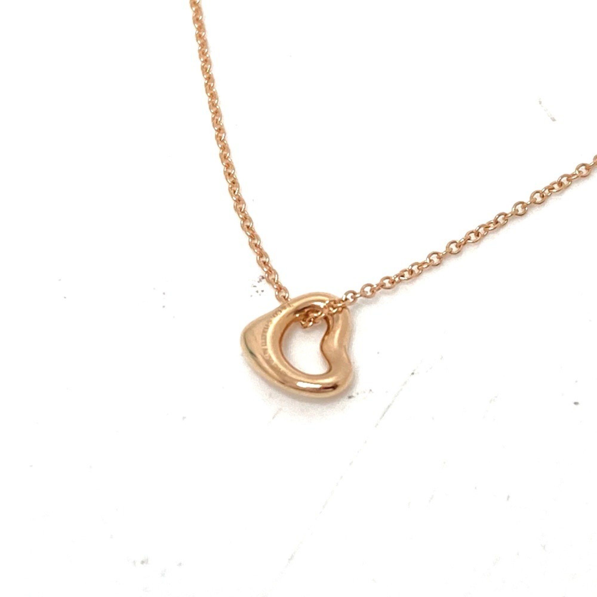 TIFFANY&Co. Tiffany Elsa Peretti Heart Pendant Necklace Accessory K18PG Women's Gold Similar