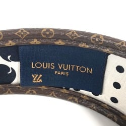 LOUIS VUITTON M77394 Headband Be Mindful Hair Silk Women's White