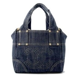 Chanel Tote Bag Coco Mark Sparkling Denim A31985 CHANEL Handbag