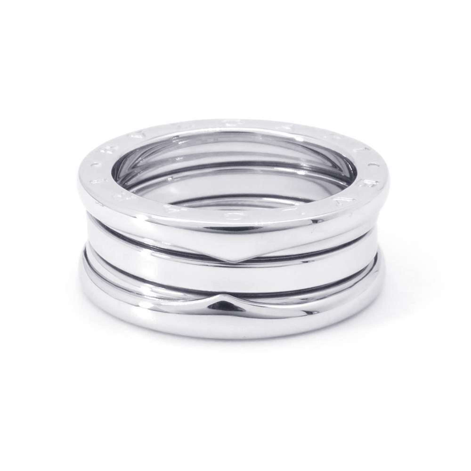 BVLGARI Ring B-zero1 2-band K18WG White Gold Size 51