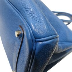 F211 HERMES Birkin 35 Bleu Hydra (Silver hardware) Taurillon Women's Men's Bag