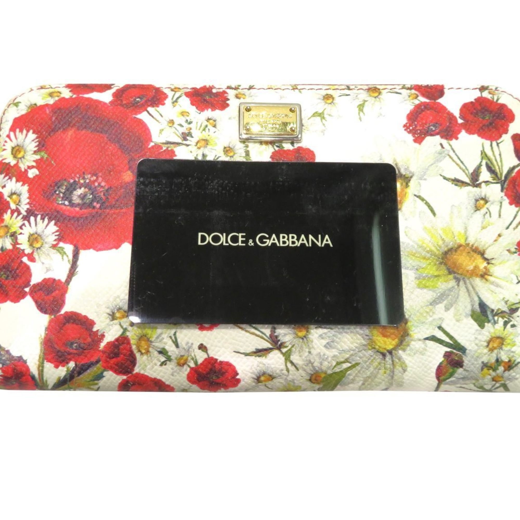 Dolce & Gabbana DOLCE&GABBANA Round Long Wallet Leather for Women