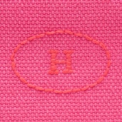 HERMES Bolide Pouch Hibiscus Canvas Travel Compact