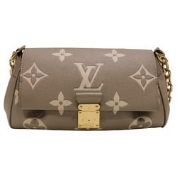 LOUIS VUITTON Favorite NM Handbag Shoulder Bag M45386 Tourtiere Crème Monogram Empreinte Leather F163 Women's