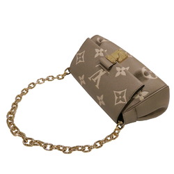 LOUIS VUITTON Favorite NM Handbag Shoulder Bag M45386 Tourtiere Crème Monogram Empreinte Leather F163 Women's