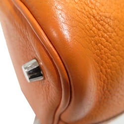 HERMES Picotin PM Orange Silver hardware Taurillon O stamp 2011 E255 Women's and Men's Bags