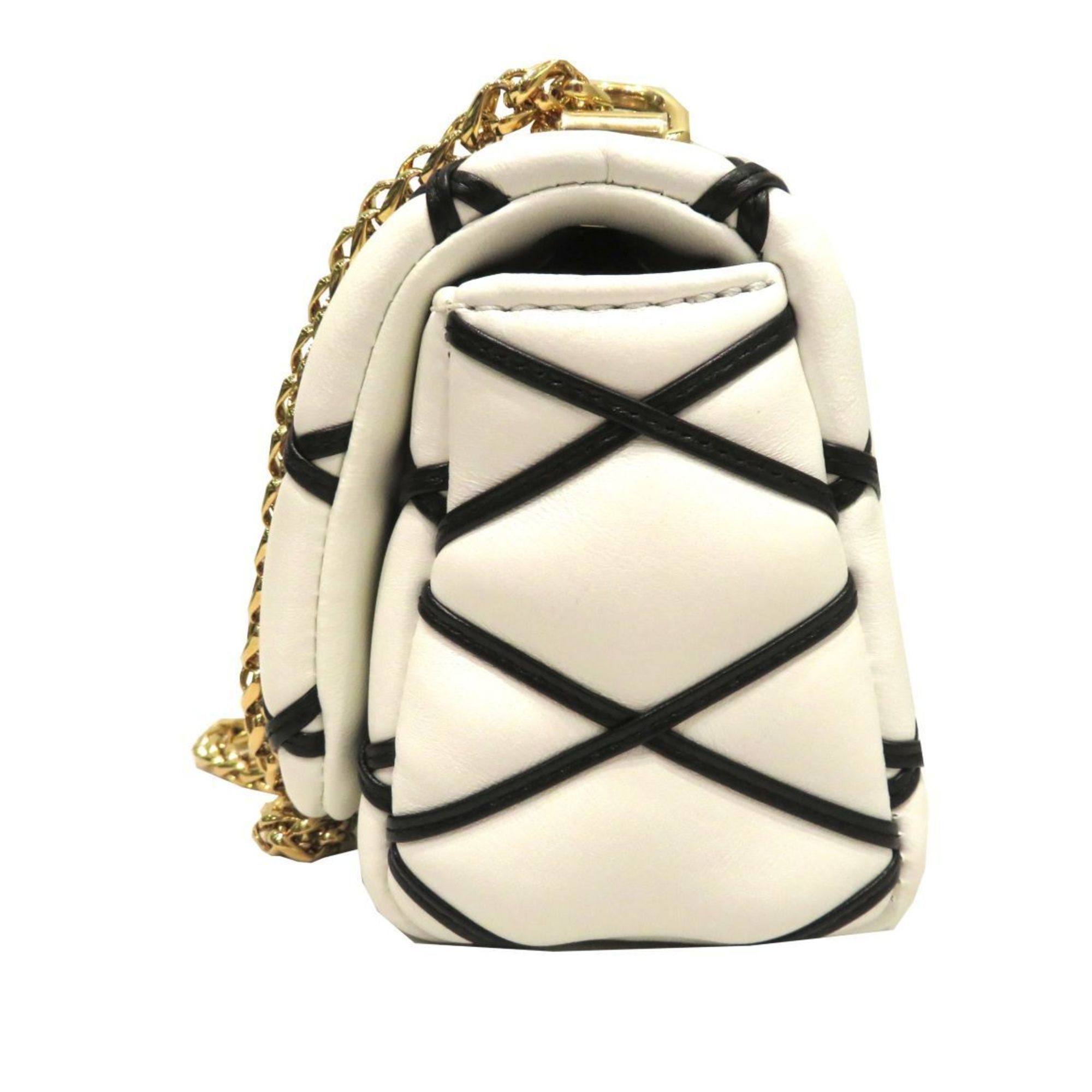 LOUIS VUITTON PICO GO-14 M23762 White Lamb Leather F104 Women's Men's Bags