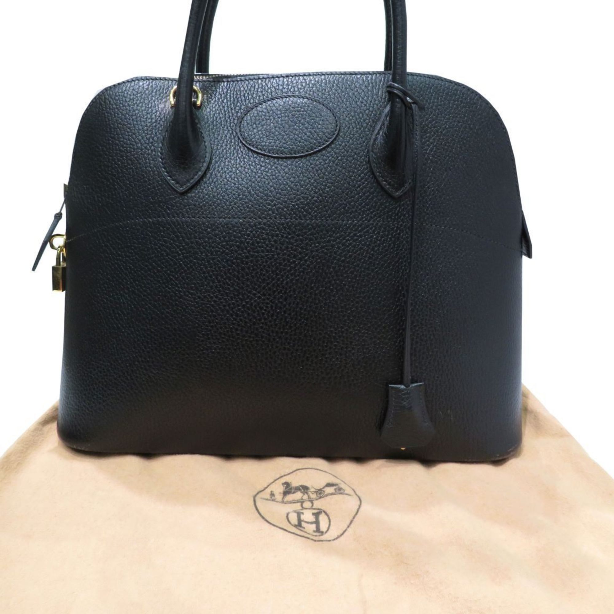 HERMES Bolide 36 Black (G hardware) Ardennes 〇Y stamp (1995) Black/G hardware B F198 Women's Men's Bag Leather