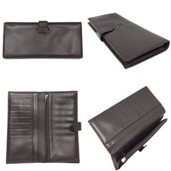 LOEWE Long wallet with coin purse Nappa leather Brown Wallet Men's