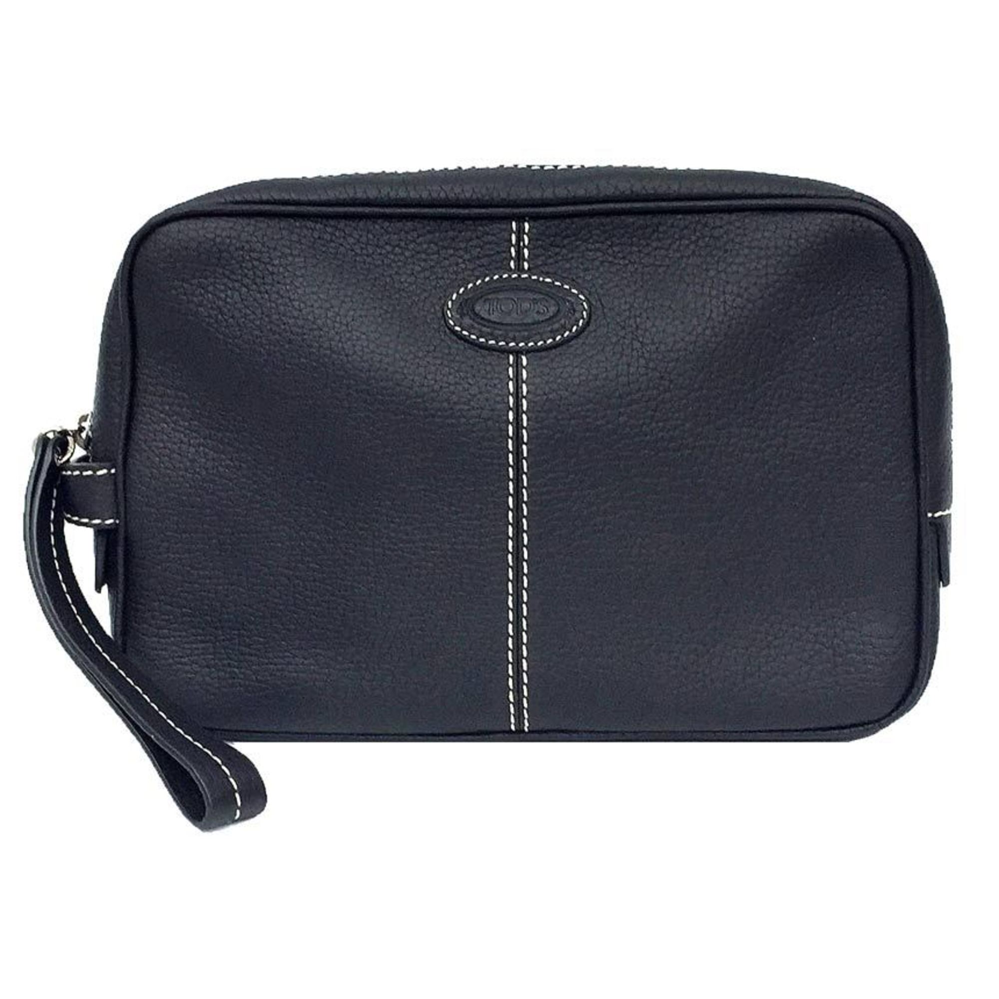 TOD'S Leather Second Bag Black