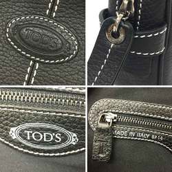 TOD'S Leather Second Bag Black