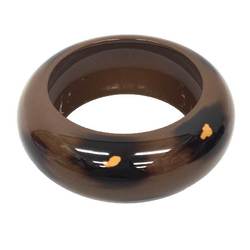 HERMES Leopard Bangle Ferran GM Bracelet M Size Made in Vietnam Brown Hermes