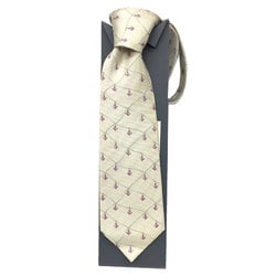 BVLGARI Anchor Tie Ivory 100% Silk Bvlgari Men's aq10532