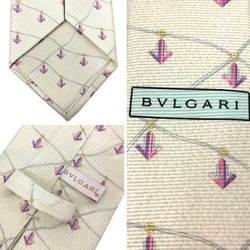 BVLGARI Anchor Tie Ivory 100% Silk Bvlgari Men's aq10532