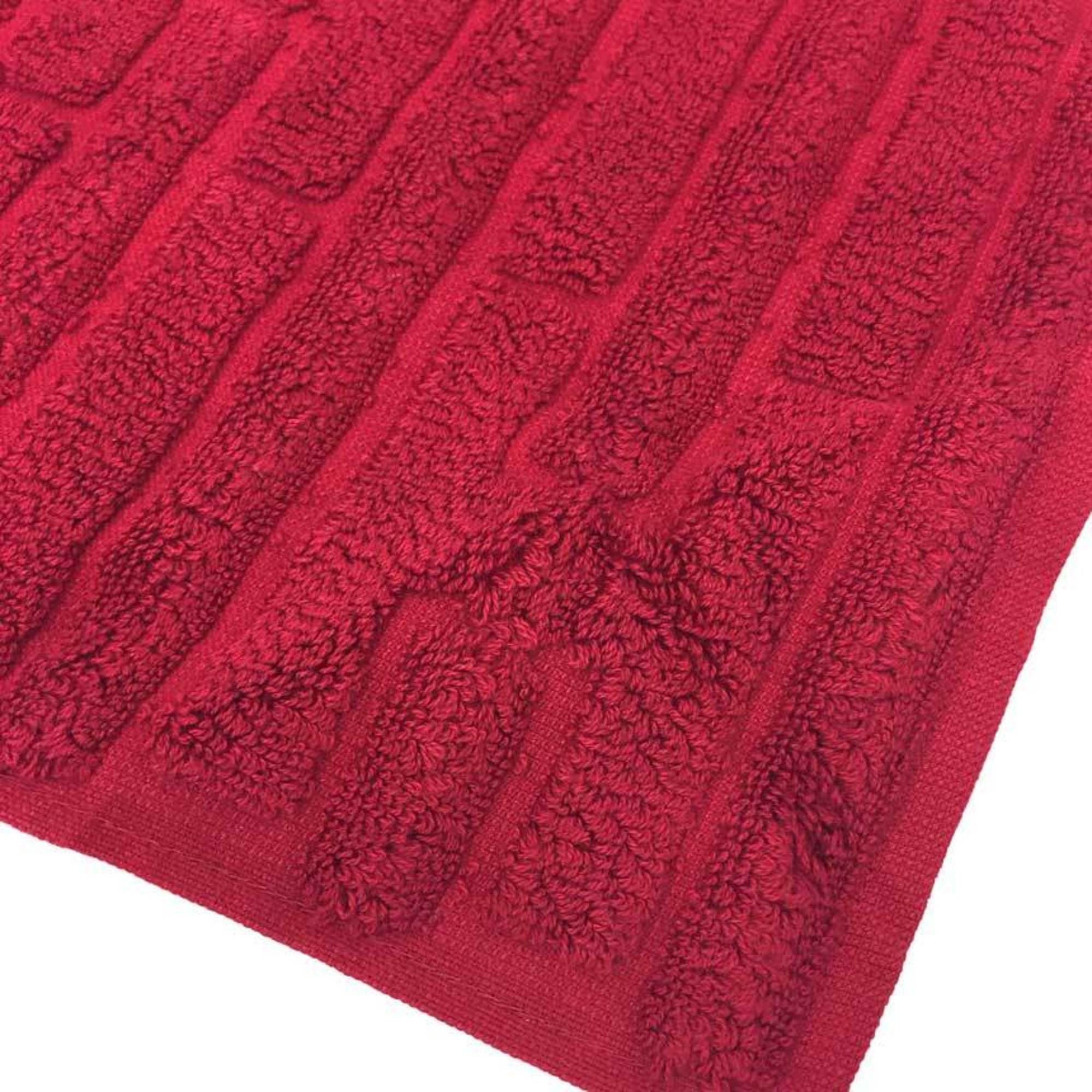 HERMES Hermes Hand Towel Handkerchief CARRE 32x32cm LABYRINTHE 101299M-09 Labyrinth 100% Cotton ROUGE ERABLE H aq10528