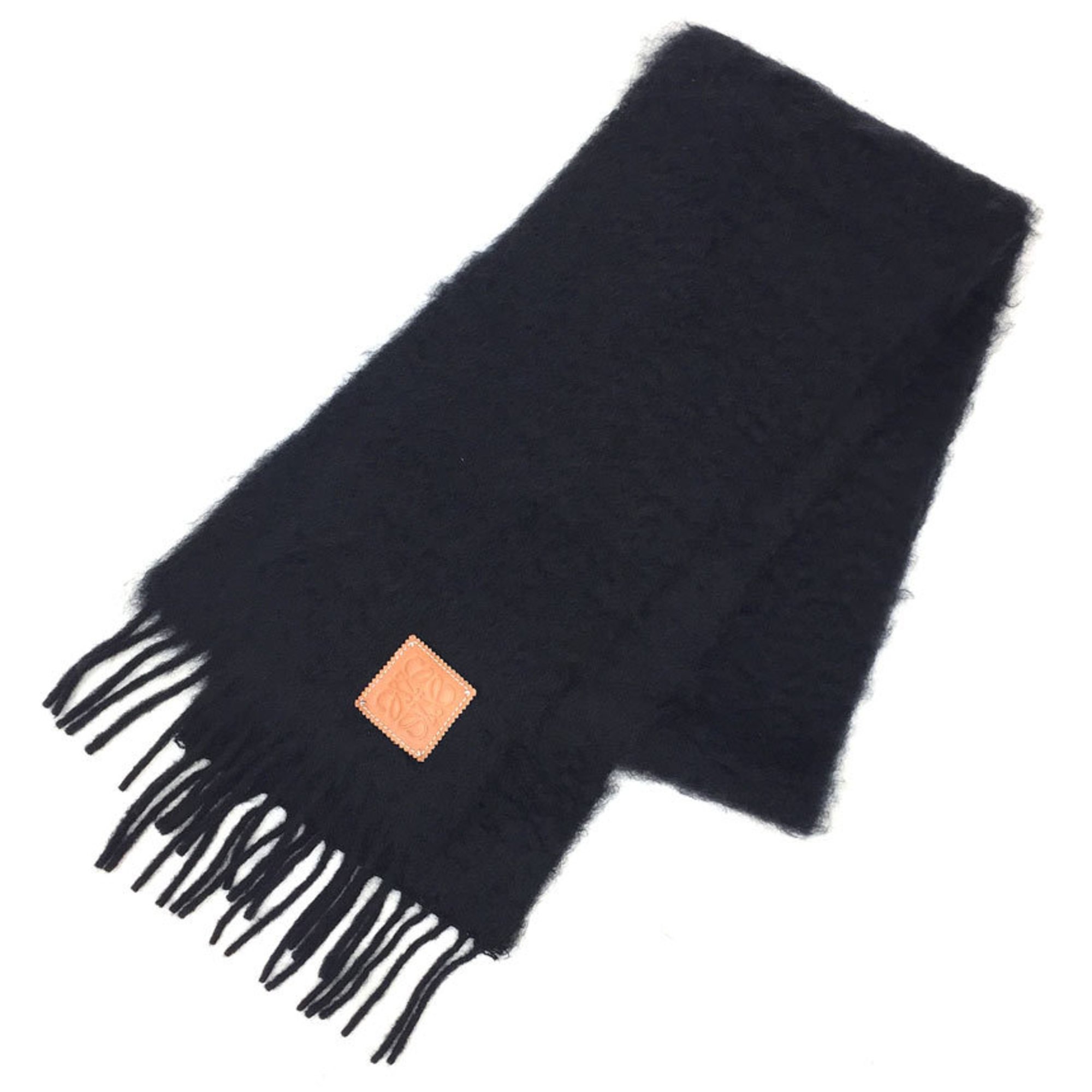 LOEWE scarf mohair wool black