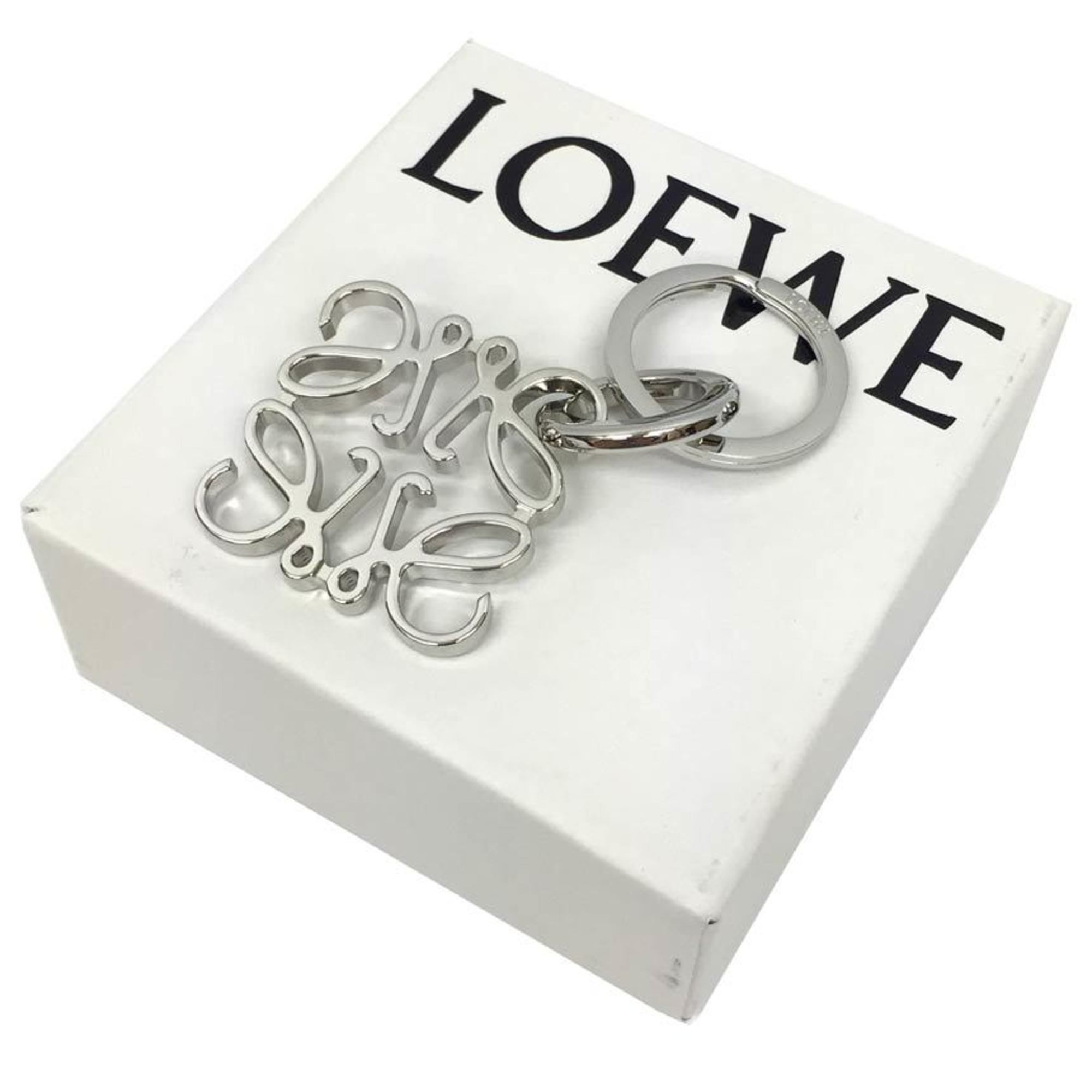 LOEWE Anagram Keychain 111.25.203 ANAGRAM KEYRING Keyring Silver Small Wallet