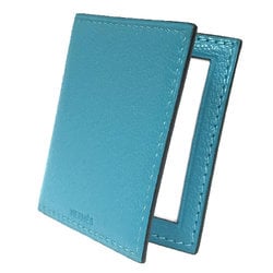 Hermes HERMES Photo Case Holder Leather Blue Jean