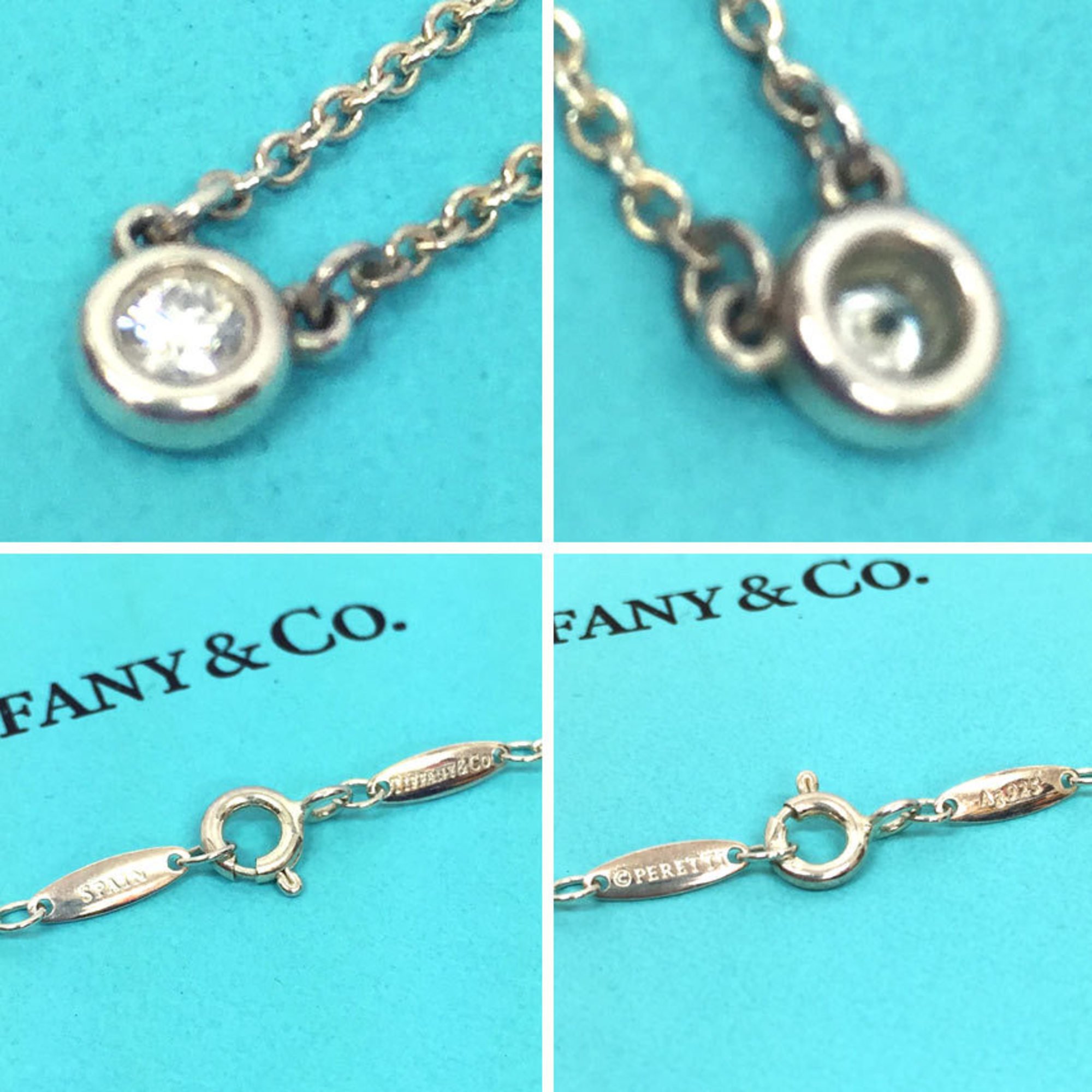 TIFFANY & Co. Tiffany by the Yard Necklace 1P Diamond Silver x AG925 0.05ct