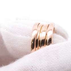 BVLGARI Ring B-zero1 2-band K18PG Pink Gold Size 49