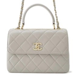 Chanel handbag Coco mark matelasse lambskin A92236 2way chain shoulder bag