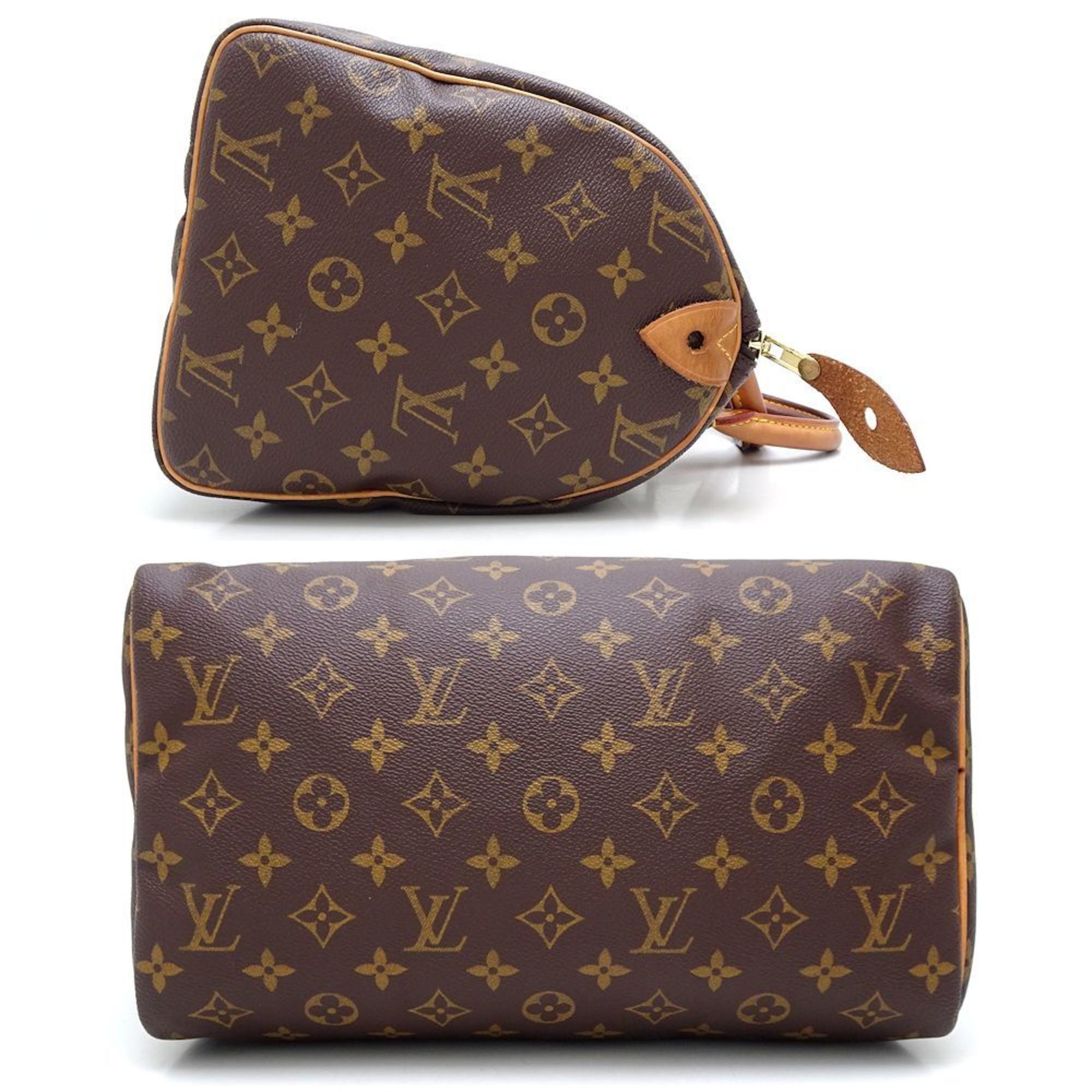 LOUIS VUITTON Louis Vuitton Monogram Speedy 30 M41526 Handbag Brown 351730