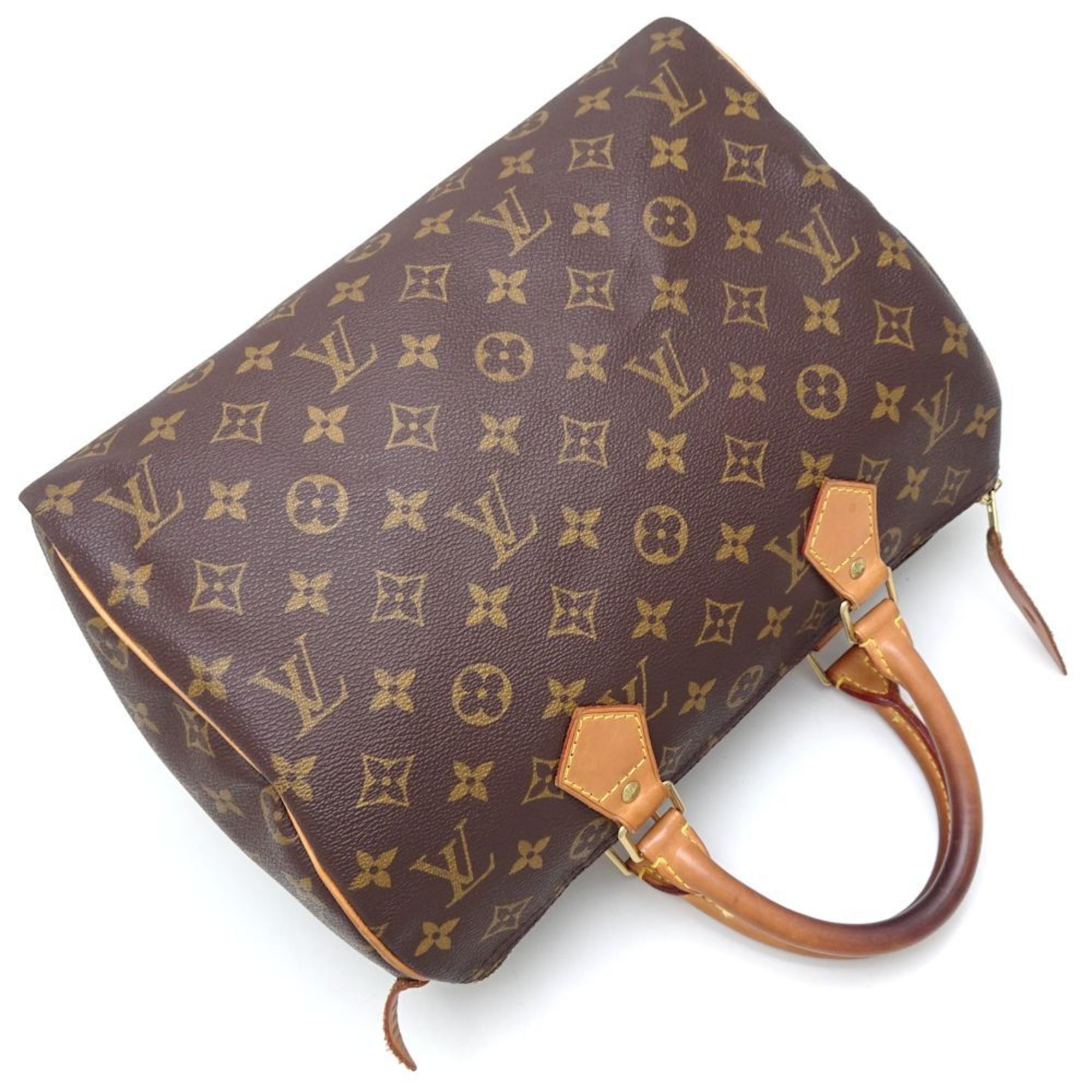 LOUIS VUITTON Louis Vuitton Monogram Speedy 30 M41526 Handbag Brown 351730