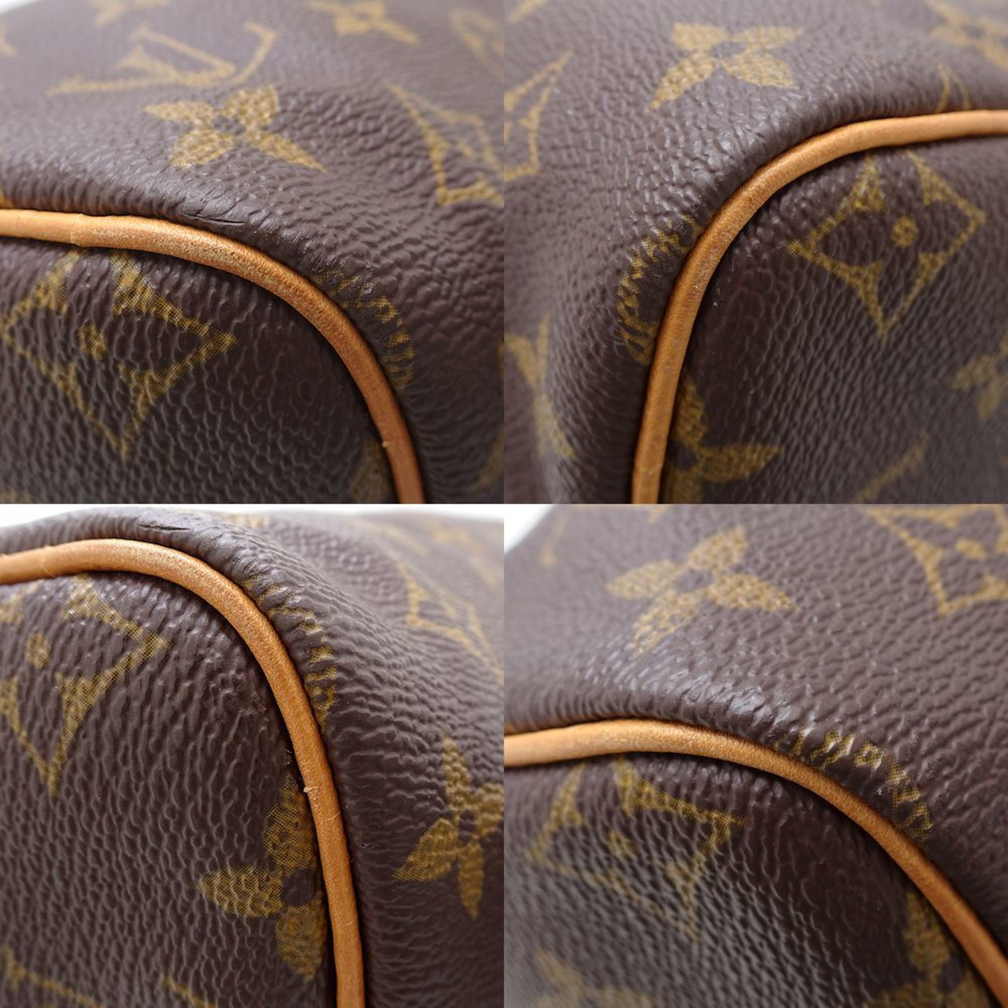 LOUIS VUITTON Louis Vuitton Monogram Speedy 30 M41526 Handbag Brown 351730