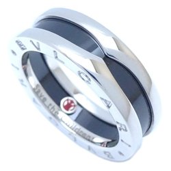 BVLGARI Save the Children B.zero1 Ring 1 Band XS #55 Silver 925 x Black Ceramic 292539