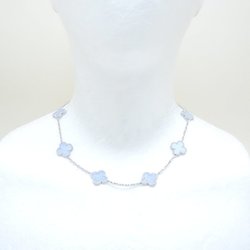 Van Cleef & Arpels Alhambra Necklace 10 Motifs Chalcedony VCARD34800 K18WG White Gold 292481